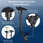 Adjustable Starlink Gen 3 Mount with Extendable Pipe, 30 Inch Starlink Pole Mount, Starlink Pivot Mounting Kit Compatible with Starlink Standard Dish, V3 Kickstand Dishy for Wall/Roof - Image 6