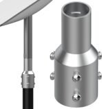 Starlink Pipe Adapter, Starlink Pole Mount, Available for Starlink V2 Pipe Adapter, TV Masts and Satellite Masts are Installed, Suitable for Pipe Diameters Within 2 Inches and Starlink Connections