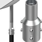Starlink Pipe Adapter, Starlink Pole Mount, Available for Starlink V2 Pipe Adapter, TV Masts and Satellite Masts are Installed, Suitable for Pipe Diameters Within 2 Inches and Starlink Connections