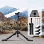 Starlink Gen 3 Tripod Mount with Adapter, Height Adjustable Kickstand for Starlink Rev4 Standard Dish, Stable Outdoor Installation Accessories