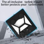 Starlink Mini Mount,Flat Starlink Mini Magnet Car Shield Mount with Protective Cover,for/Car/Rvs/Metal Surface,Black - Image 2