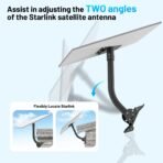 Starlink Gen 3 Roof Mount | Metal Alloy Kit with Pipe Adapter & Angle Adjustment for V3/4/4X - Image 2