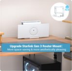 Starlink Gen 3 Router Wall Mount | All-in-One Bracket for V3 Mesh Router & Gen3 Power Supply - Image 2