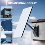 Starlink Gen 3 Heavy-Duty Aluminum Roof & Wall Mount Kit | 90° Tilt, Stable Base & Pipe Adapter - Image 2