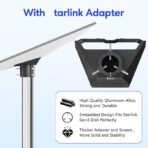 Starlink Gen 3 Pole Mount Kit, 6.6ft Heavy-Duty 1.5” Diameter Pole, 1.5mm Thickened Tube Wall, No-Dig Ground Anchor & Aluminum Pipe Adapter for Yard Outdoor Use - Image 2