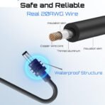 Car Charger to DC Female Adapter 60W Output for Starlink Mini, Compatible with 12V/24V/36V Cigarette Lighter and DC Waterproof Barrel Jack, Car Charger Converter for Car, RV, Truck, Boat - Image 3