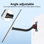 Starlink Gen 3 Adjustable Wall & Roof Mount Kit, Rustproof Weatherproof Bracket with Pipe Adapter, Easy Install for V3 Standard Dish, Concrete & Wood Wall Compatible - Image 3