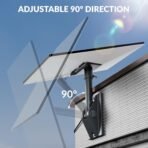 Starlink Gen 3 Heavy-Duty Aluminum Roof & Wall Mount Kit | 90° Tilt, Stable Base & Pipe Adapter - Image 3