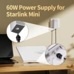 Starlink Mini Charger 60W Replacement Power Supply AC Adapter 30V 2A Output Wall Charger Plug for Starlink Mini Dish - Image 4