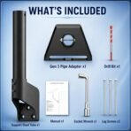 360° Adjustable Mount for Starlink Gen 3 V3/4/4X Standard Dish | Wall Roof Pole Mounting Kit - Image 3