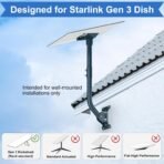 Starlink Gen 3 Adjustable Wall Mounting Kit | Heavy-Duty 2-Way Bracket with Pipe Adapter - Image 5
