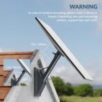 Starlink Gen 3 Heavy-Duty Aluminum Roof & Wall Mount Kit | 90° Tilt, Stable Base & Pipe Adapter - Image 4