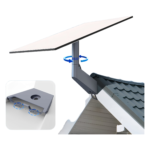 Starlink Gen 3 / V3 Mount, No-Hole Aluminum Alloy Wall & Roof Mount, Short Pole Mounting Kit with Heavy Duty Pipe Adapter