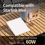 Starlink Mini Charger 60W Replacement Power Supply AC Adapter 30V 2A Output Wall Charger Plug for Starlink Mini Dish - Image 5