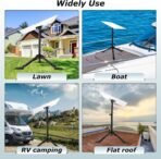 Starlink Gen 3 Tripod Mount with Adapter, Height Adjustable Kickstand for Starlink Rev4 Standard Dish, Stable Outdoor Installation Accessories - Image 5