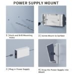 Starlink Gen 3 Router Wall Mount, V3 Standard & High Performance Dishy Bracket with Power Supply Mount Kit - Image 4