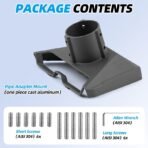 Starlink Gen 3 Pipe Adapter, Pole Mount Adapter Mounting Kit, Compatible with STARLINK Standard Dish, V3 Kickstand Dishy, Pipe Not Included - Image 2