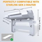 Starlink Gen 3 Mount, All in One Starlink Standard V3 Mesh Router and Star Link Gen 3 Power Supply Mounting Kit for StarLink V3 - Image 3